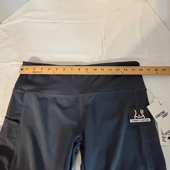 Starting Point Womens Tummy Control Performance Shorts XL Gray With Pockets - Picture 9 of 13